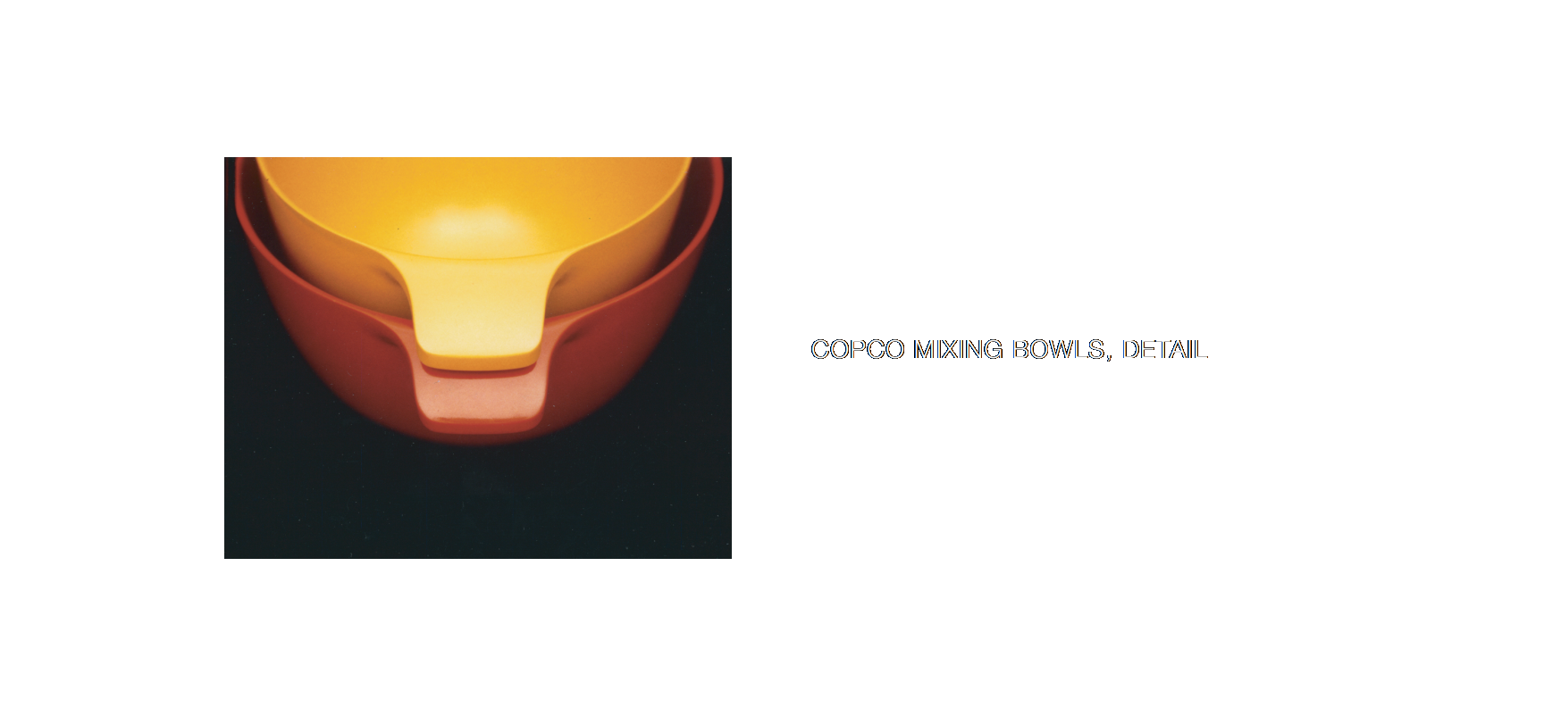 Copco Mixing Bowls, detail